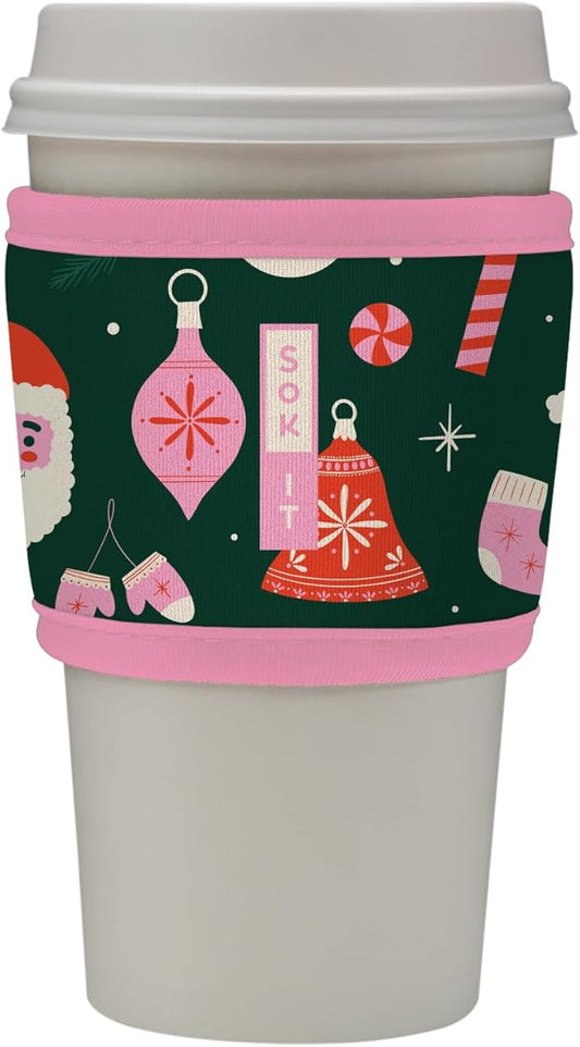 Sok It HotSok Coffee & Tea Reusable Insulated Neoprene Cup Sleeve (Tis the Season)