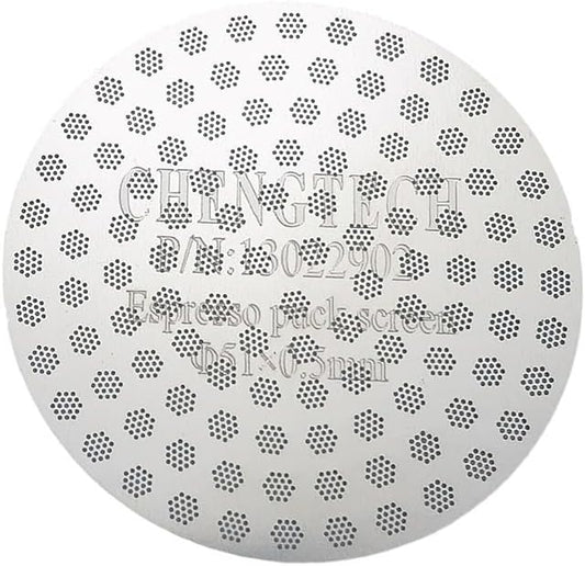 Stainless Steel Espresso Puck Screen for 51mm Espresso Portafilter Filter Basket Compatible with DLG EC885/9155/9255/9355/9555/9665/9865, SMEG & EUPA Coffee Machine