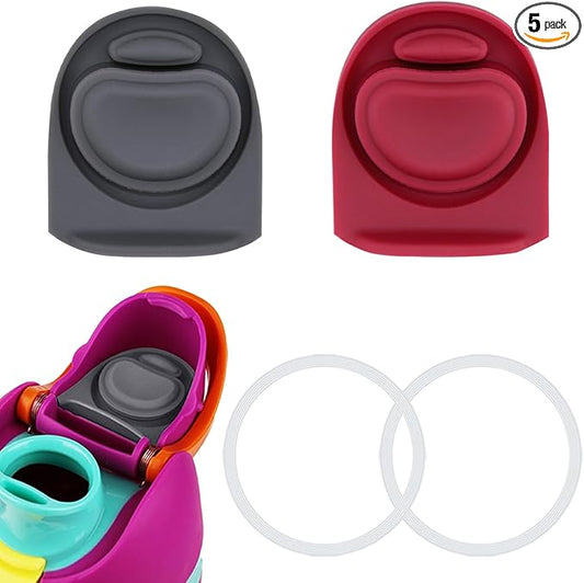 2 Sets Replacement Stopper and O Ring Gasket Compatible with Owala FreeSip 24oz 32oz,Water Bottle Lid Insert Cap Rubber Seal Parts for Owala 16/19/24/32/40oz Mouthpiece Accessories F7