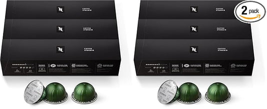 Nespresso Capsules Vertuo,Stormio,Dark Roast Coffee,30-Count Coffee Pods,Brews 7.8oz.,(Pack of 2)
