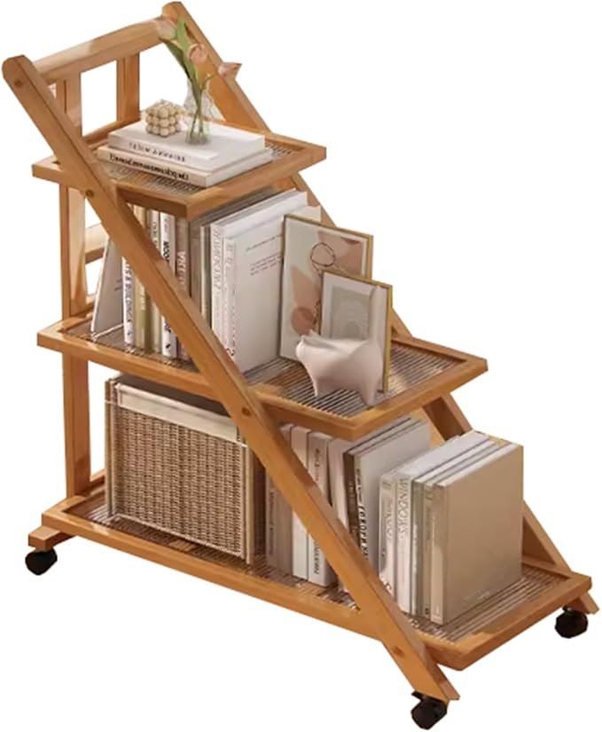 Folding Side Table Glass Coffee Station Table on Wheels,Movable Coffee Bar Stand Cart with Storage,Foldable Coffee Table,for Home Kitchen, Entryway, Living Room,Dining Room(Yellow,70x32x80cm)