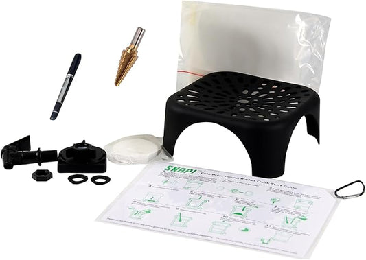 Snap! Cold Brew Do-it-Yourself Kit, 22L/5 Gallon Capacity, Instructions, Black/white, Cold Brew Coffee Set, BVCBRBDIK02