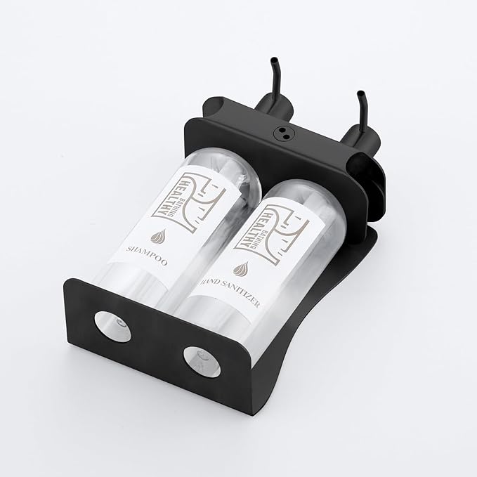 Shampoo, Conditioner, Shower Gel Dispenser 3 Room refillable Shampoo and Conditioner Pump Bottle Wall-Mounted Slot Shower soap Dispenser (KCHS-2)