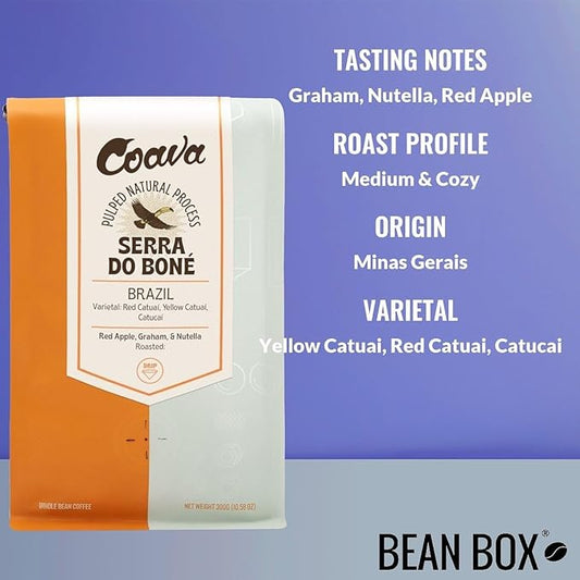 Brazil Serra Do Bone - Roasted by Coava Coffee Roasters - Whole Bean Coffee - 12 Ounce Bag