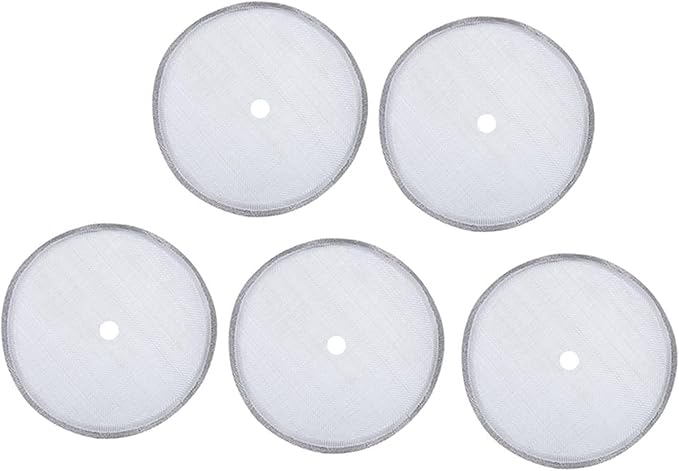 5 Pack French Press Replacement Filter Screen Reusable Stainless Steel Mesh Filters for 600ml / 20.29oz Coffee Pot Coffee Maker