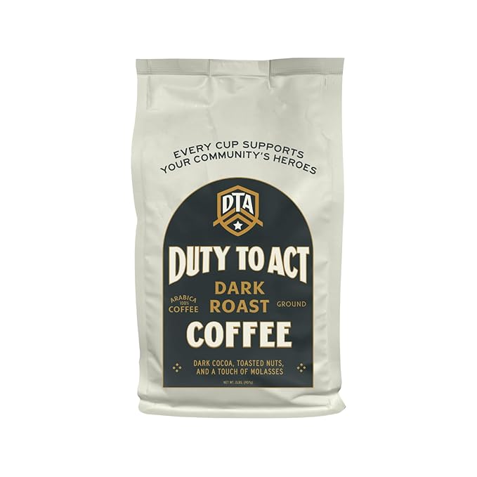 Duty to Act Dark Roast Ground Coffee, 2 lbs (Pack of 3)