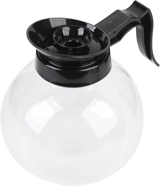1.8L Glass Coffee Pot, Coffee Server Heat Proof Coffee Carafe High Borosilicate Glass Pitcher for Brewing & Serving, Clear Coffee Decanter for Outdoor Travel Picnics
