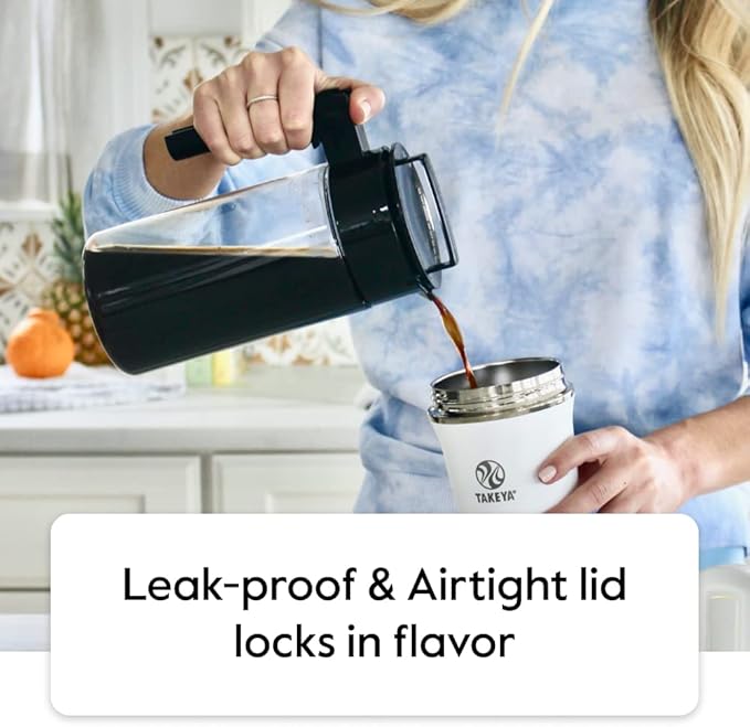Takeya 2 Quart Cold Brew Coffee Maker and 2 Quart Airtight Pitcher Bundle
