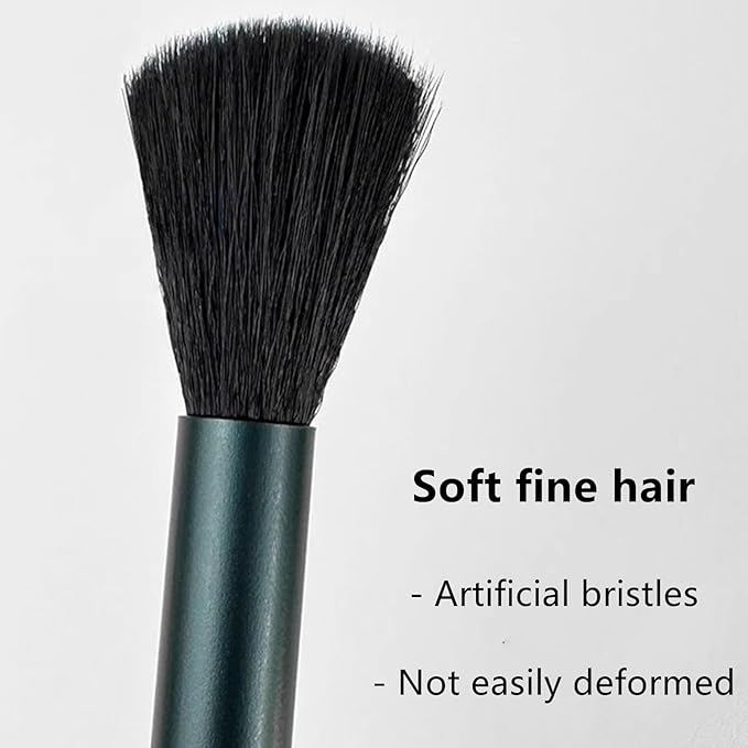 2 Pcs Dual Heade Coffee Grinder Brush, Espresso Machine Cleaning Brush Coffee Pot Brush Nylon Barista Brush Tools for Coffee Machine Toaster Cleaning