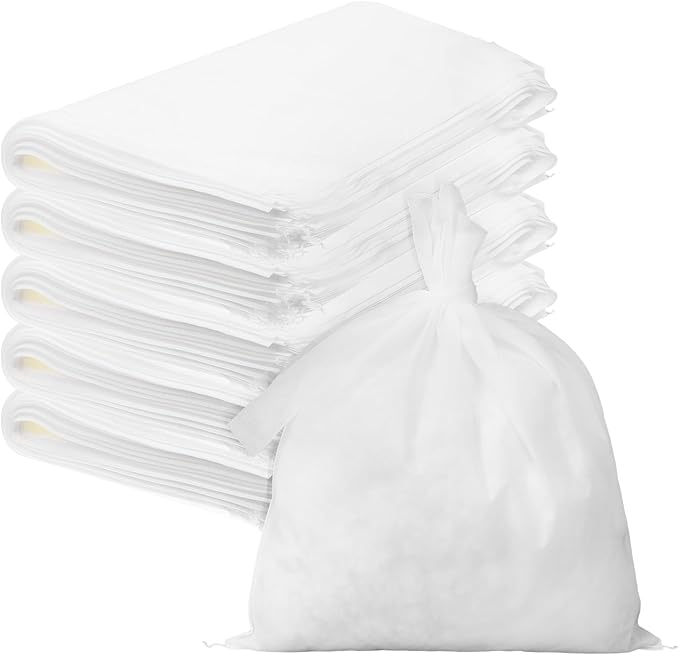 50 Pcs Cold Brew Coffee Filters, 17.72 x 19.69 inch Cold-Brew Bags For Commercial Model Cold Brew Coffee Makers and 5-Gallon Commercial Systems,with Drawstring