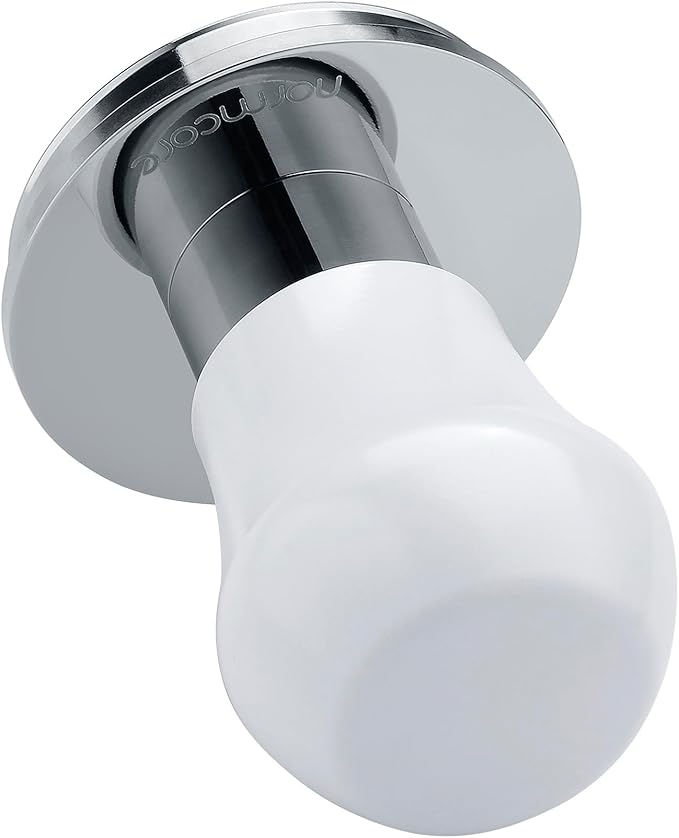 Normcore 51.5 mm Coffee Tamper - V4.1 Mini Spring-Loaded Tamper with Click Feedback - Fits La Pavoni Professional PL, Europiccola EL - Aluminium Handle, White