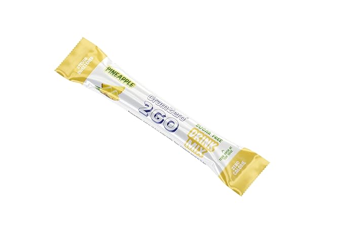GramZero 2GO Sticks - Pineapple, Zero Calorie Sugar Free Drink Mix, Stevia Sweetened, Great For Nutrition Club Loaded Tea To Go Kits