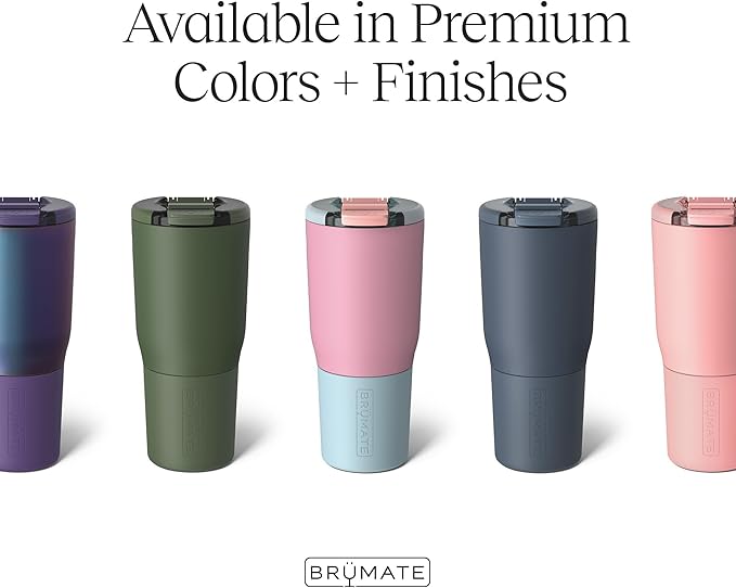 BrüMate Nav 25oz 100% Leak Proof Insulated Travel Tumbler with Magnetic BevLock™ Lid - Double Wall Cup-Holder Friendly Stainless Steel Mug (Sage)
