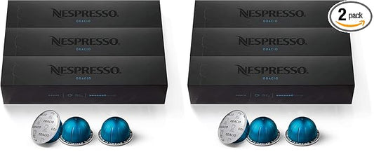 Nespresso Capsules Vertuo,Odacio,Medium Roast Coffee,30-Count Coffee Pods,Brews 7.8oz.,(Pack of 2)