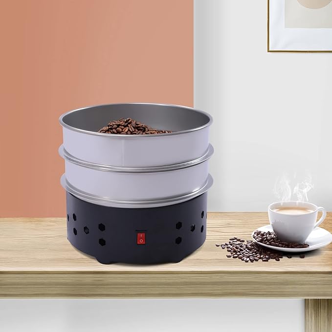 Coffee Bean Cooler 1.3lb Electric Coffee Roasting Cooling Machine 600g Double Layer Collect Coffee Chaff For Home Cafe Roasting Cooling