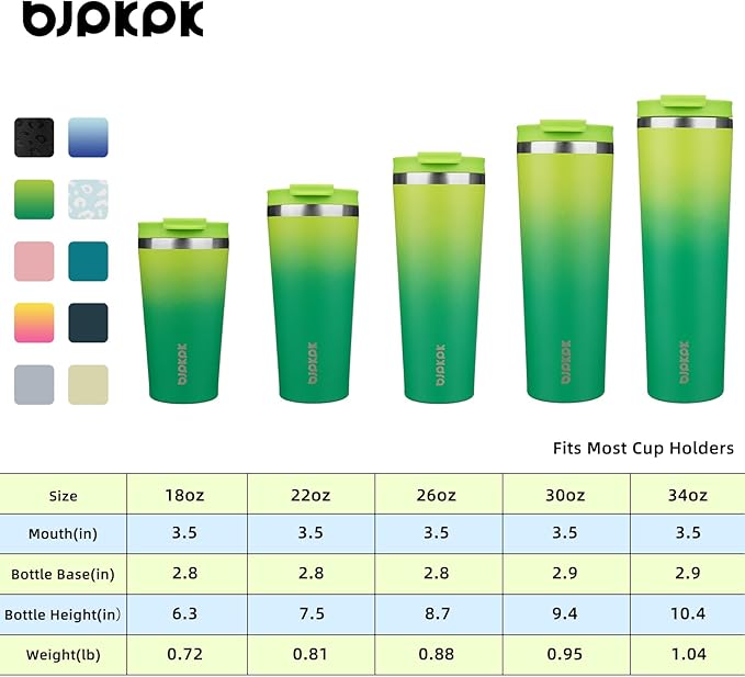 BJPKPK 30oz Tumbler With lid And Straw Stainless Steel Travel Coffee Mug Insulated Tumblers Cups,Bamboo Grove
