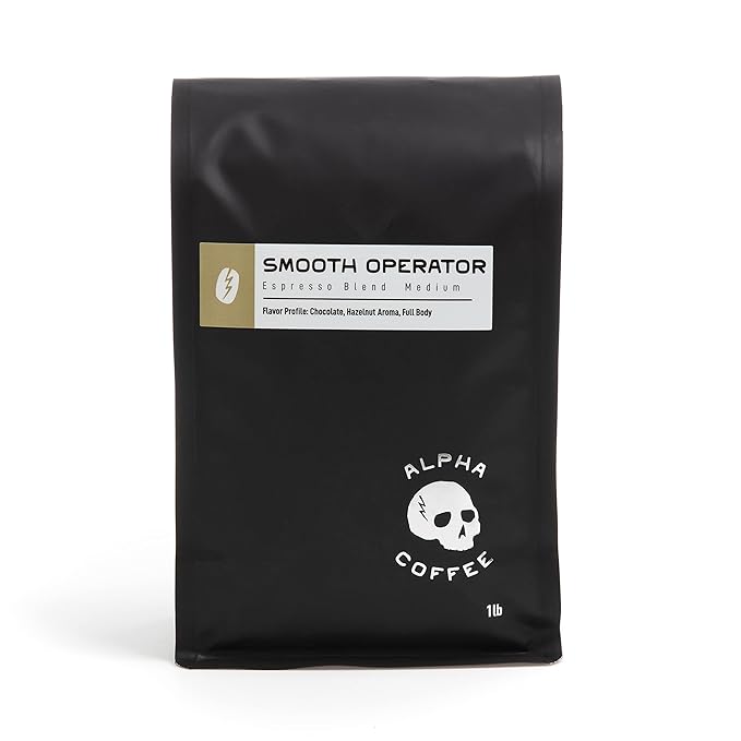 Alpha Coffee - Smooth Operator - 16 oz. Premium Espresso Blend - Gourmet Medium Roast Coffee | Veteran Owned - Specialty Small Batch Roasted Coffee | 100% Arabica Beans (Smooth Operator Drip Grind)