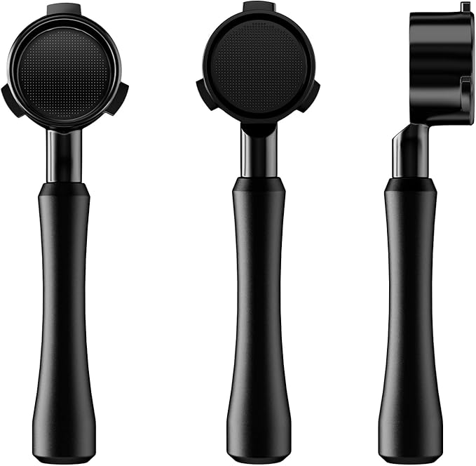 MHW-3BOMBER 54mm Bottomless Portafilter Fits Breville Barista Express, BES870XL, BES878, BES880, 3-Ears Flat Naked Espresso Portafilter with Filter Basket for 54mm Breville Machines, Astra BP7025B-OS
