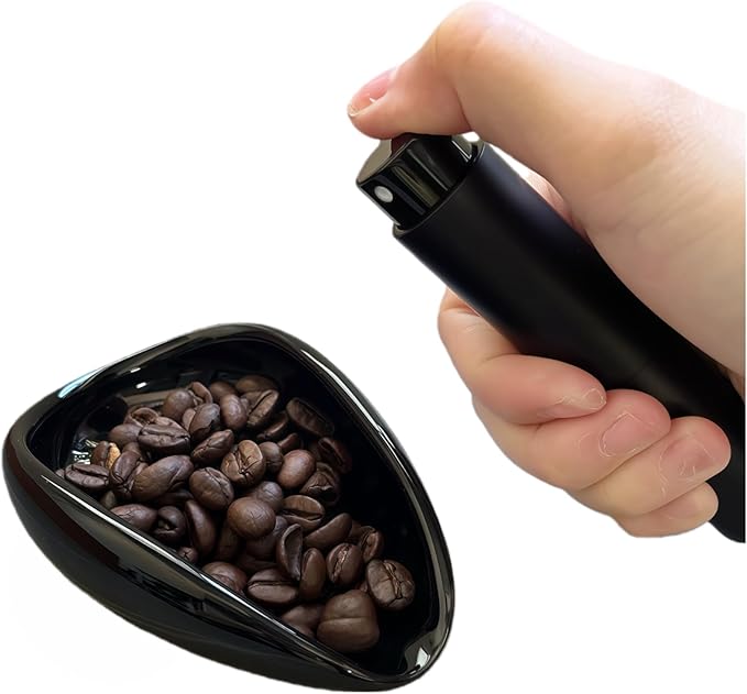 Breewenf Coffee Bean Dosing Cup and Spray Bottle Set, Coffee Bar Accessories, Single Dose Measuring Tray Kit for Espresso