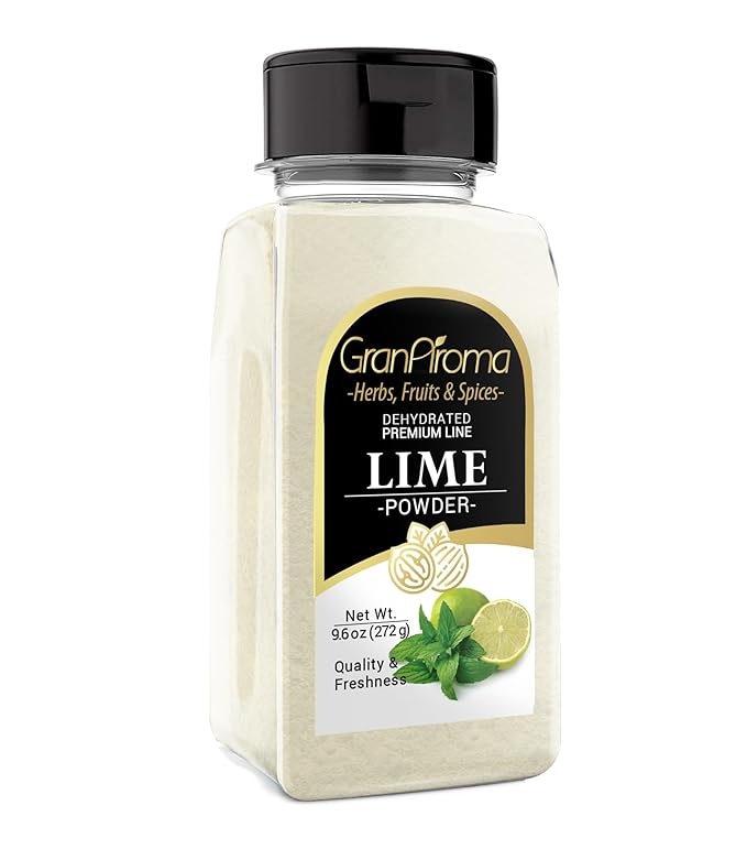 GranAroma Lime Powder, 9.6 oz, Sour & Flavorful, Water Soluble