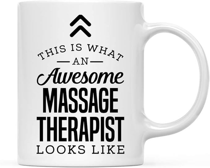 Andaz Press 11oz. Ceramic Coffee Tea Mug Thank You Gift, This is What an Awesome Massage Therapist Looks Like, 1-Pack, Birthday Christmas Gift Ideas Coworker Him Her, Includes Gift Box