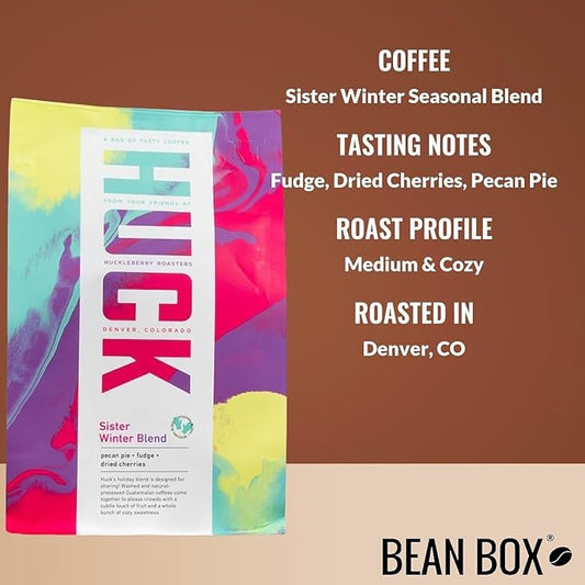 Sister Winter Seasonal Blend - Roasted by Huckleberry Roasters - Freshly Ground Coffee - 12 Ounce Bag