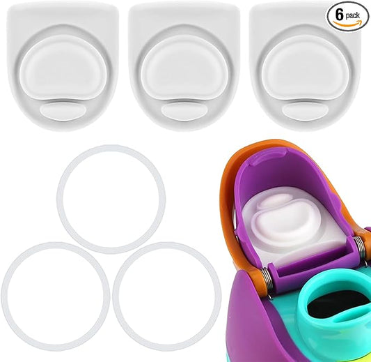 3 Sets Replacement Seal Stopper and O Ring Gasket Compatible with Owala FreeSip 24oz 32oz,Water Bottle Lid Insert Cap Rubber Seal Parts for Owala 16/19/24/32/40oz Mouth Piece Accessories Z3K2