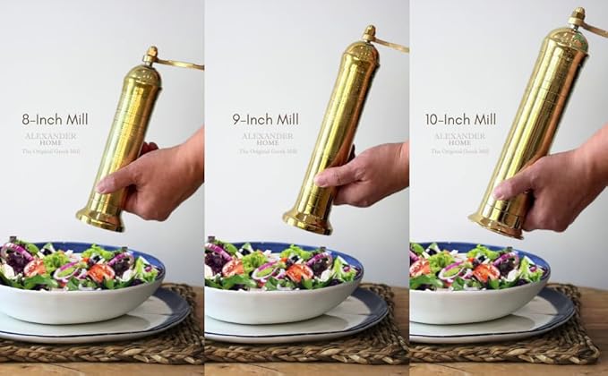 The Original European Mill (Brass, 9-Inch Salt)