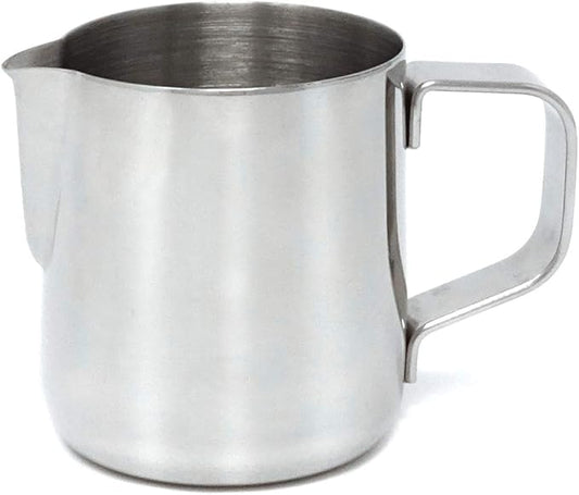 Honbay 1PCS Stainless Steel Milk Latte Frothing Pitcher Cup Jug Steaming Espresso Pitcher for Espresso Cappuccino Milk Cream Latte Coffee(5 Oz)