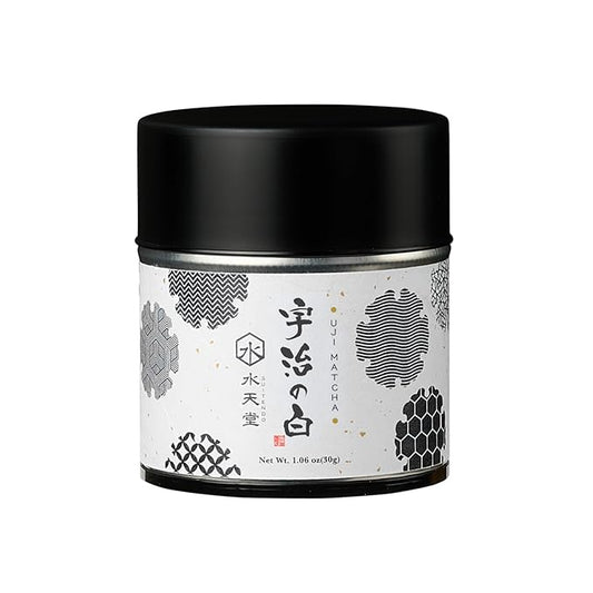 SUITENDO "Uji no Shiro" Japanese Uji Matcha Green Tea Powder (30g/1.06oz) - Ceremonial Grade, 100% Product of Japan, Kyoto