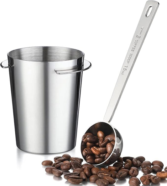 58mm Dosing Cup Stainless Steel Coffee Dosing Cup Fits 58mm Portafilters Espresso Dosing Cup Espresso Tamper Machine Tools