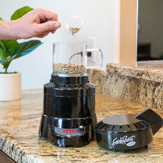 Fresh Roast SR540 Automatic Coffee Bean Roaster | Roast Coffee At Home | Variable Heat Settings | Convection Fan Control | Digital Status Display | Speed Roasting System | The Freshest Roast On Earth