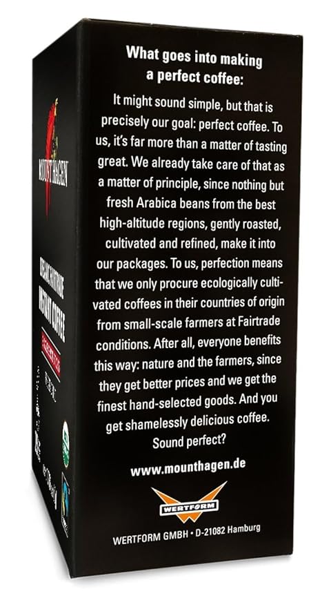 Mount Hagen 25 Count Single Serve Instant Coffee Packets | Organic Medium Roast Arabica Beans | Eco-friendly, Fair-Trade [25 sticks/1.76oz/50g]