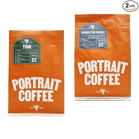 Bean Box Sampler - Roasted by Portrait, 2-Pack, Whole Bean Coffee, Gourmet Coffee
