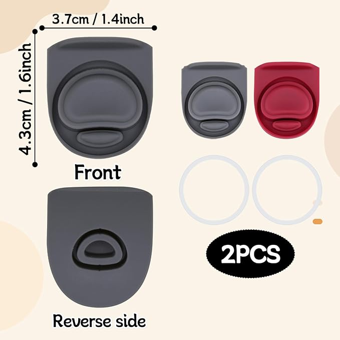 2 Sets Replacement Stopper and O Ring Gasket Compatible with Owala FreeSip 24oz 32oz,Water Bottle Lid Insert Cap Rubber Seal Parts for Owala 16/19/24/32/40oz Mouthpiece Accessories F7