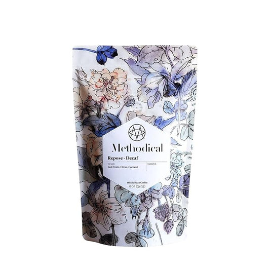 Repose Decaf - Roasted by Methodical Roasting - Whole Bean Coffee - 12 Ounce Bag