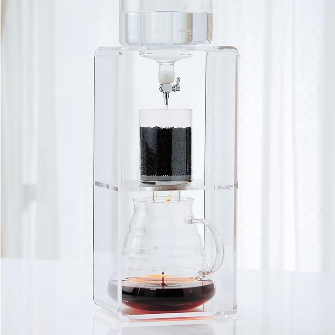 Hario WDCR-6 Water Dripper, Clear, Cold Brew Coffee, For 2 to 6 Cups