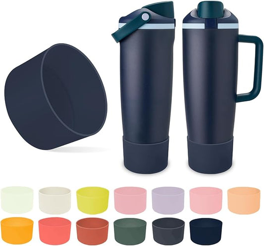Silicone Boot for Owala 30oz & 40oz FreeSip Sway Bottles & Tumblers - Non-Slip, Scratch-Resistant, Stability Enhancer, Available in 12 Colors (Sea Captain)
