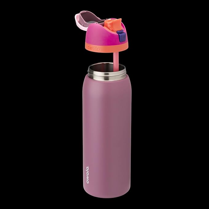 Owala FreeSip Insulated Stainless Steel Water Bottle with Straw for Sports, Travel, and School BPA-Free Sports Water Bottle, 40 oz, Crown Jewel