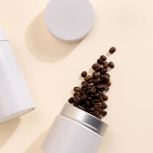 3 Packs Tea Tin Canister for Loose Tea Metal Tea Canister 9 oz 15 oz Round Tin Can for Coffee Beans Tea Container for Kitchen Storage Sugar Matcha Spice Powder (Ivory, S_2.95x2.95)