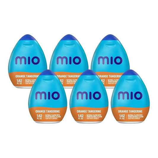 Mio Vitamins Liquid Water Enhancer, Orange Tangerine, 1.62 OZ, 6-Pack