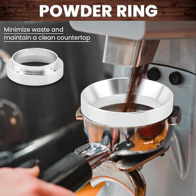 51mm Espresso Accessories Kit, Espresso Tamper Set, Spring Loaded Calibrated Tamper, WDT Tool and Dosing Funnel Set Fits Coffee Machines(COLOR:as shown)