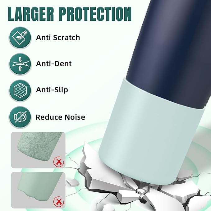 Silicone Higher Boot Compatible with Owala 30oz & 40oz FreeSip Sway Bottles & Tumblers, Large Protection Anti-slip Bottom Cover Sleeve for Freesip Sway Tumbler and Bottle