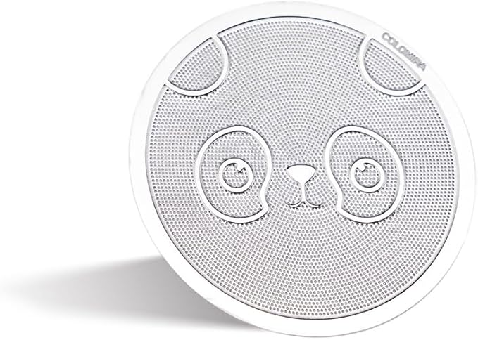 53mm Espresso Puck Screen, 0.4mm Ultra Thin Espresso Puck, Metal Reusable Coffee Filter for 54mm Espresso Portafilter Basket - 316 Stainless Steel(Panda)