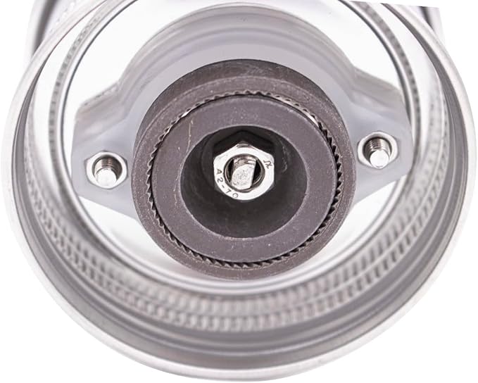 Mason Jar Lifestyle Coffee & Spice Grinder Lid for Regular Mouth Mason Jars – Manual Ceramic Grinder Attachment – Grind Spices or Coffee Directly into Jar