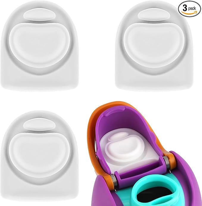 3pcs Replacement Silicone Stopper Seal Compatible with Owala FreeSip 24oz 32oz,Water Bottle Lid Cap Rubber Seal Parts for Owala 16/19/24/32/40oz Spout Gasket Mouthpiece Piece Accessories B3S5