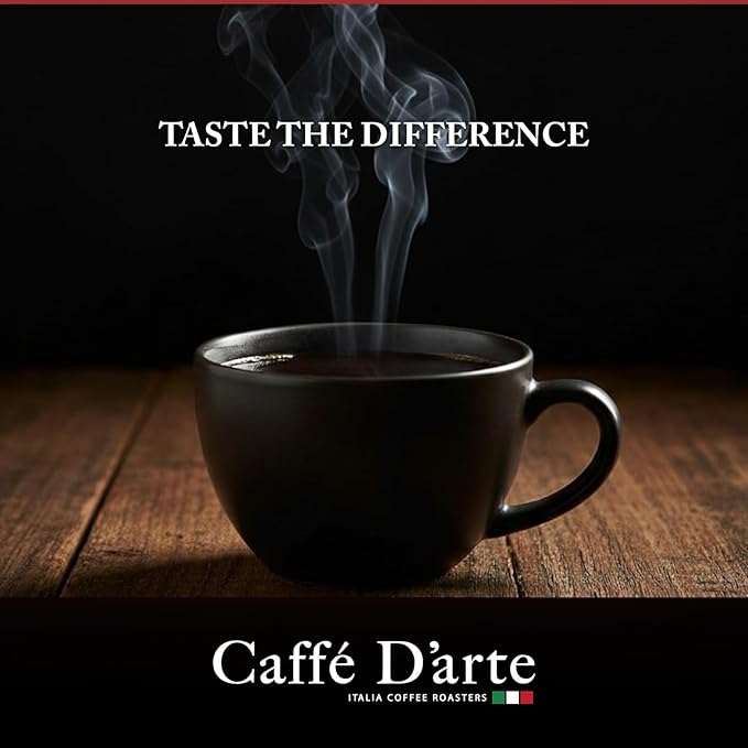 Caffe D'arte Meaning of Life Ground Coffee – Medium Dark Roast, Rich & Well-Balanced Flavor with Great Aroma, Crafted for Drip Brewing, Fresh Roasted in Seattle, 1 Pound (Pack of 2)