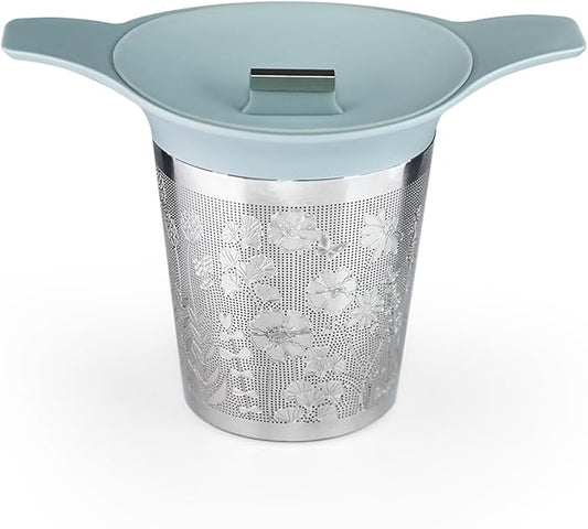 Tea Basket For Loose Tea Loose Leaf Tea Steeper For Loose Leaf Tea Stainless Tea Infuser Fine Mesh Tea Infuser Tea Filter Strainer Tea Diffusers For Loose Tea Brewer (Dewy Morning)