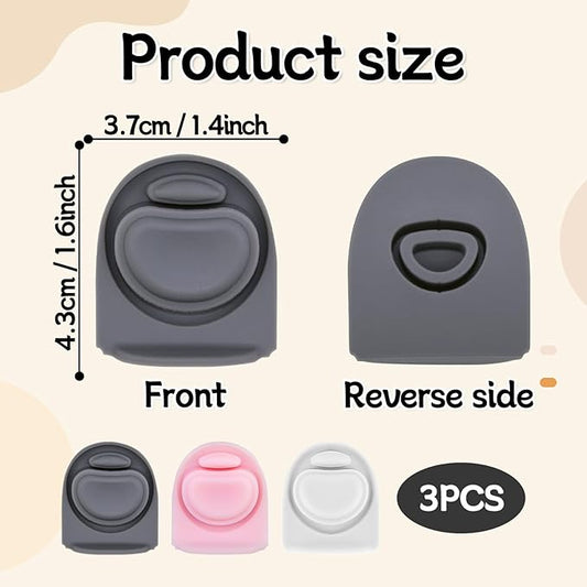 3pcs Replacement Rubber Stopper Seal Compatible with Owala FreeSip 24oz 32oz,Water Bottle Lid Cap Silicone Seal Parts for Owala 16/19/24/32/40oz Spout Gasket Mouthpiece Piece Accessories F8
