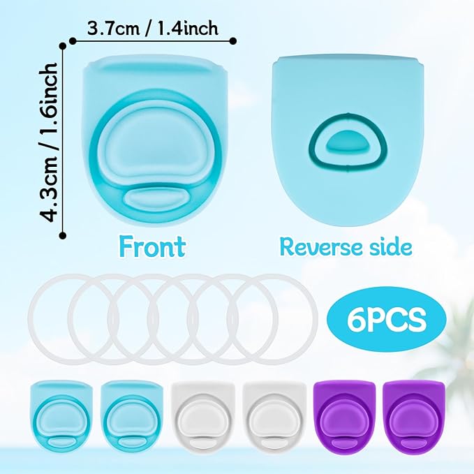 6 Sets Replacement Stopper and O Ring Gasket Compatible with Owala FreeSip 24oz 32oz,Water Bottle Lid Insert Cap Silicone Seal Parts for Owala 16/19/24/32/40oz Mouthpiece Accessories Z6S1